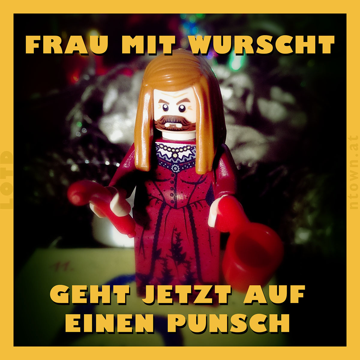 LOTD - 2014-01-17 - Frau with Wurscht is having a Punsch now.