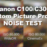Canon C100/C300 Custom Picture Profile Noise Comparison