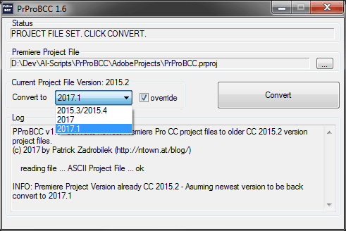 Premiere Project Converter