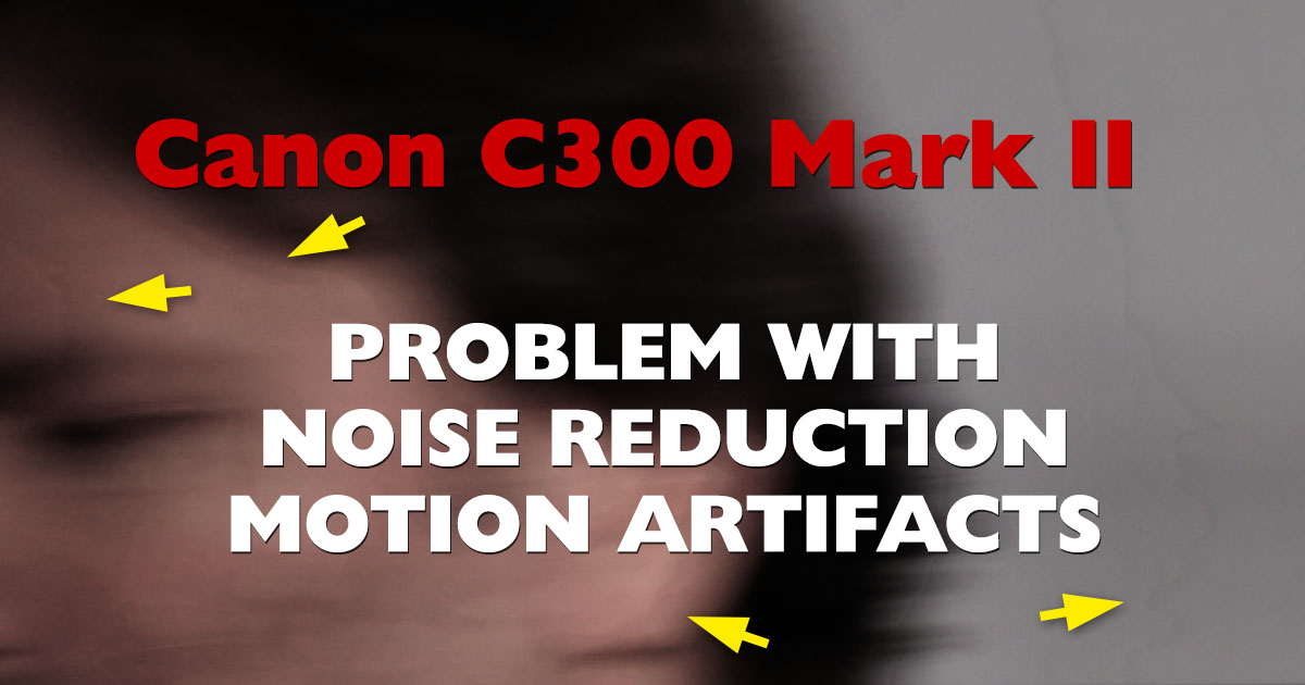 Canon C300 Mark II / C700 Noise Reduction Motion Artifacts Problem