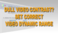 How to set full Video Dynamic Range for Youtube and Vimeo