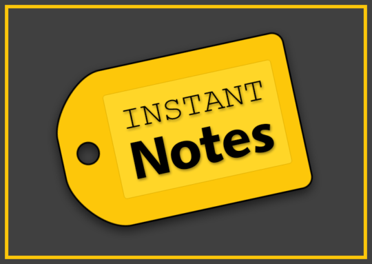 InstantNotes Information Notes Management